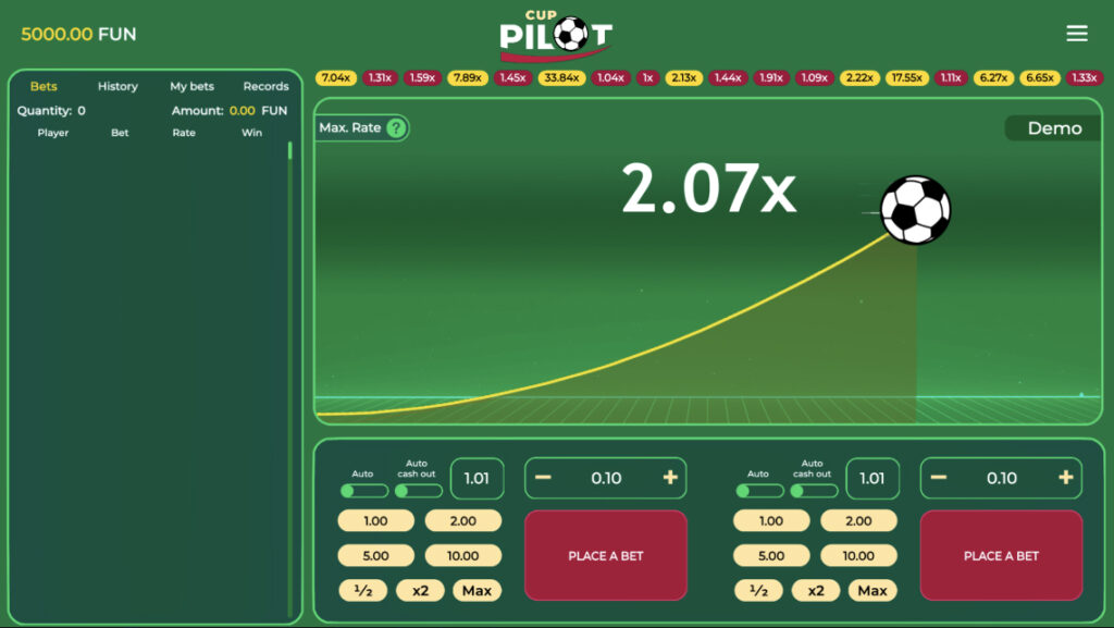 Pilot Cup Gamzix Crash Game