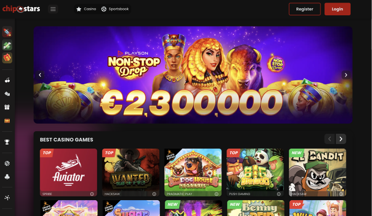 Chipstars crypto casino