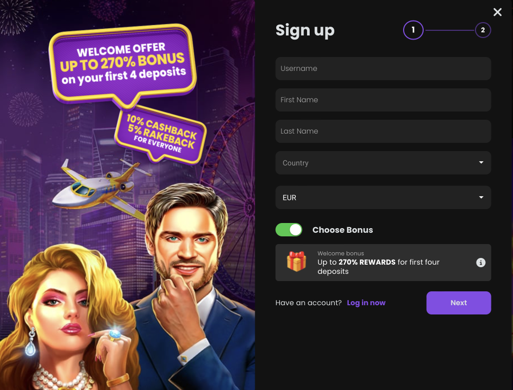 Chipstars signup