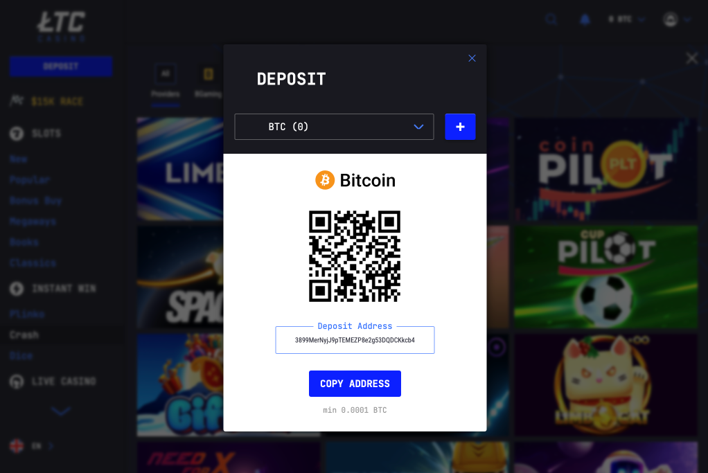 LTC Casino Deposit