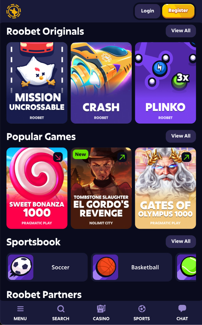 Roobet Best Game on mobile app