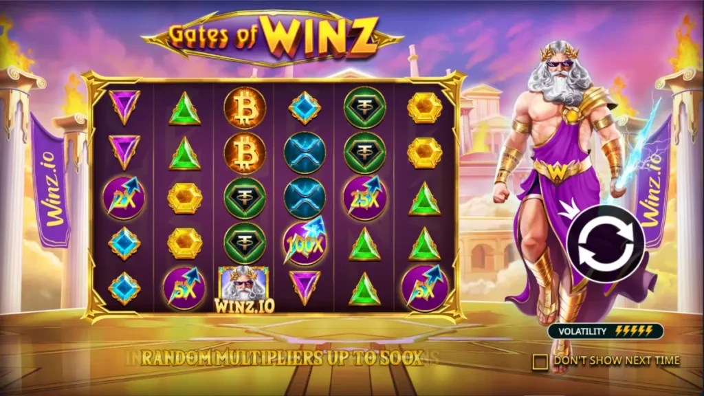 Gates of Winz exclusive branded game by Pragmatic Play and Winz.io