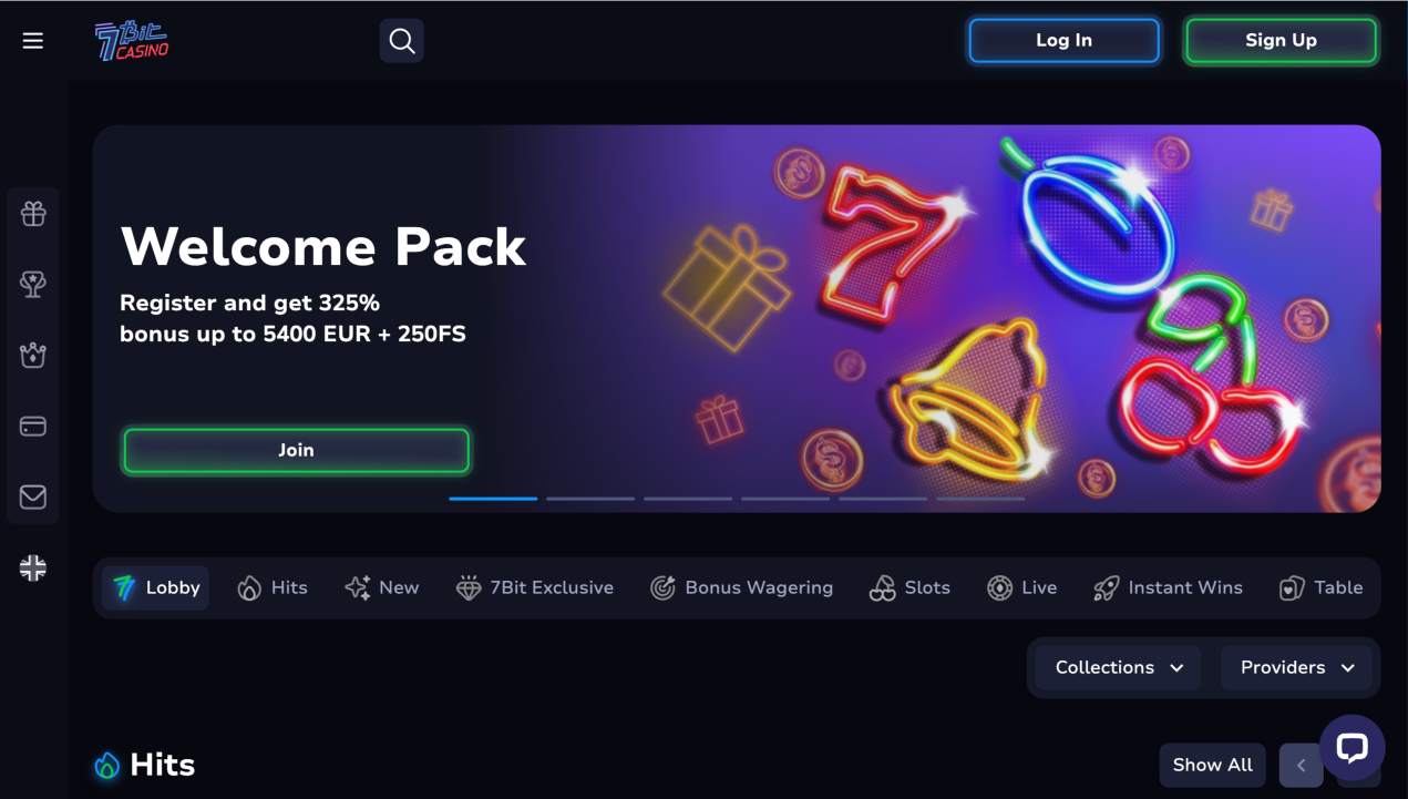 7bitcasino welcome pack