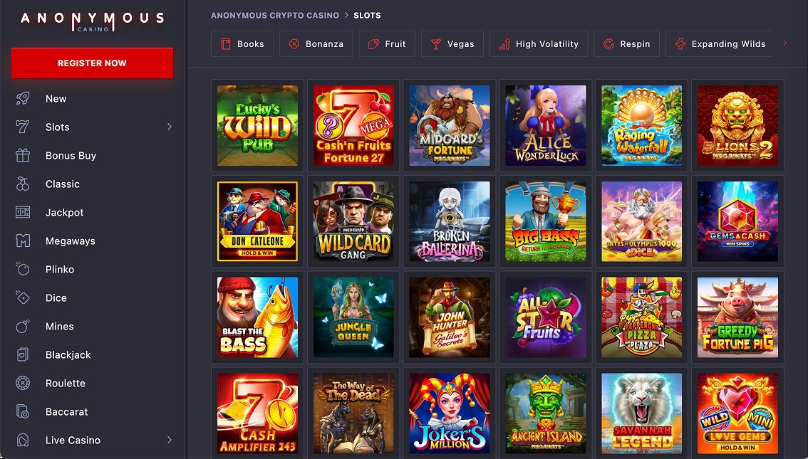 Anonymous casino anonymcasino slots desltop